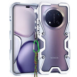 For Honor Magic7 Lite 5G / X9c 5G / X60 Pro 5G Bumper Case Aluminium Alloy Metal Phone Shell Cover with Strap