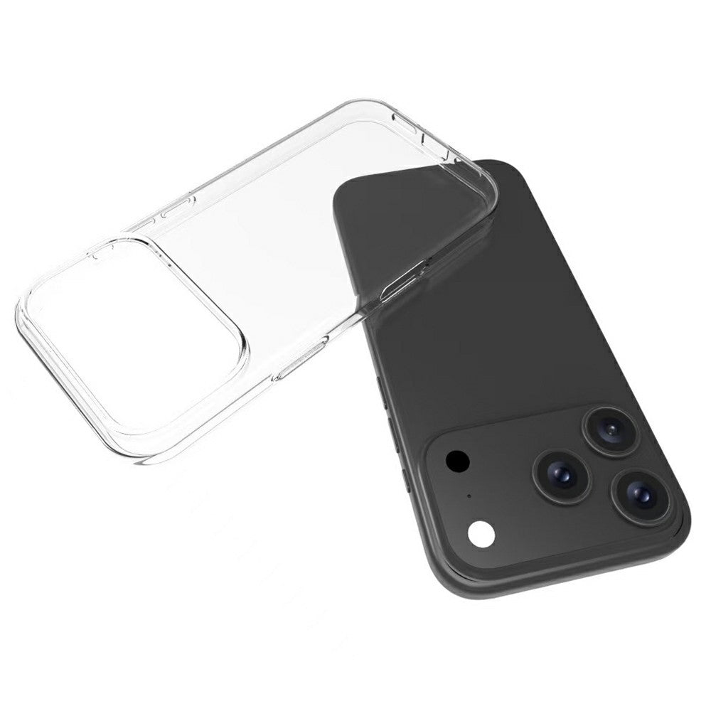 For iPhone 17 Pro Case Anti-Fingerprint Crystal Clear TPU Phone Cover