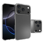 For iPhone 17 Pro Case Anti-Fingerprint Crystal Clear TPU Phone Cover