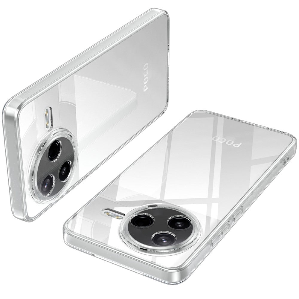 For Xiaomi Poco F7 Pro 5G  /  Redmi K80 5G Case Anti-Fingerprint Crystal Clear TPU Phone Cover