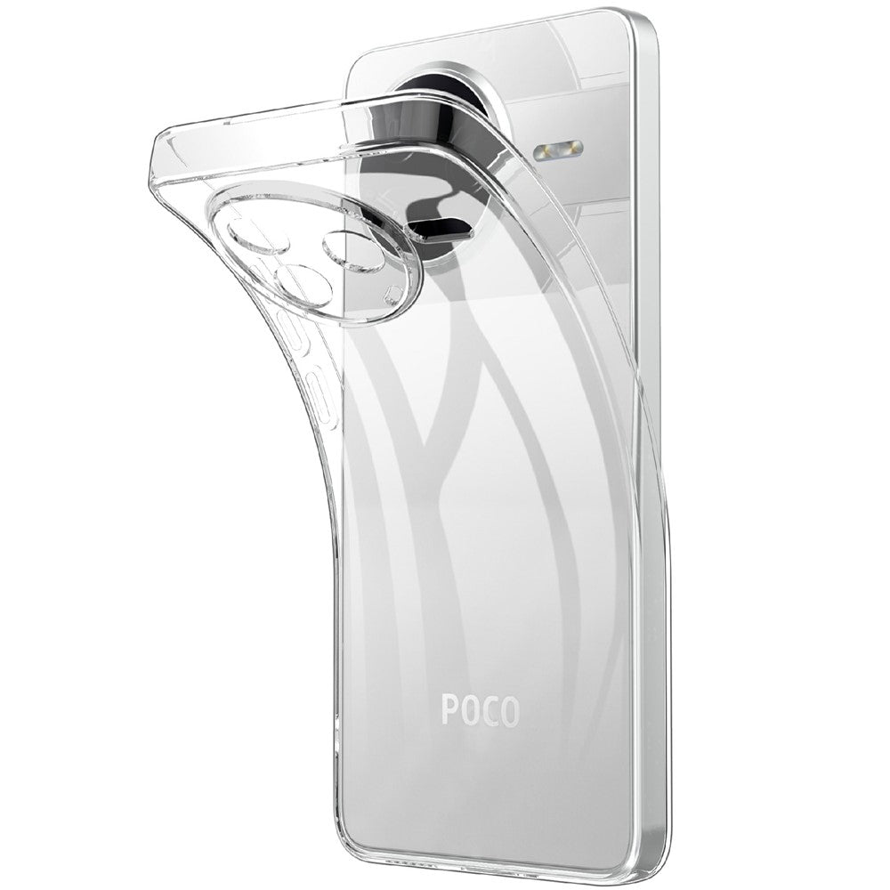 For Xiaomi Poco F7 Pro 5G  /  Redmi K80 5G Case Anti-Fingerprint Crystal Clear TPU Phone Cover