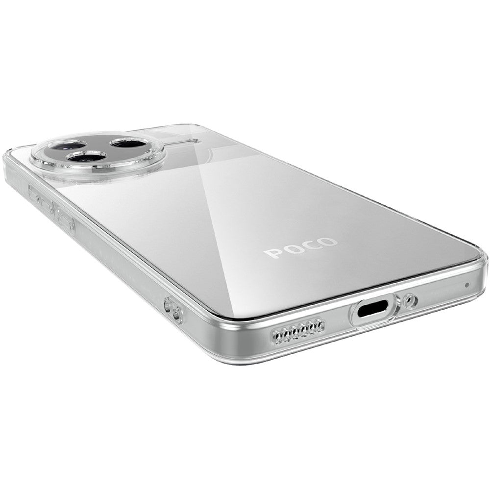 For Xiaomi Poco F7 Pro 5G  /  Redmi K80 5G Case Anti-Fingerprint Crystal Clear TPU Phone Cover