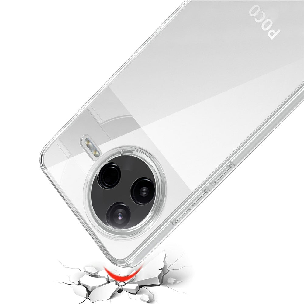 For Xiaomi Poco F7 Pro 5G  /  Redmi K80 5G Case Anti-Fingerprint Crystal Clear TPU Phone Cover
