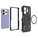 Xiaomi Redmi Note 14 5G Magnetiskt Skal Butterfly Armor Hollow Värmeavledande PC + TPU mobilskal