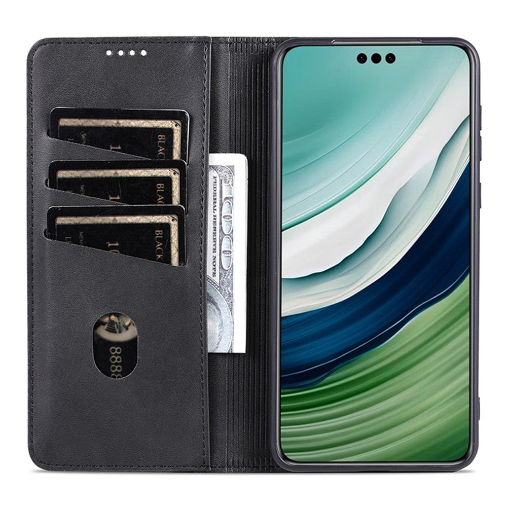 AZNS For Huawei Enjoy 80 Case Cowhide Texture PU Leather Wallet Phone Cover