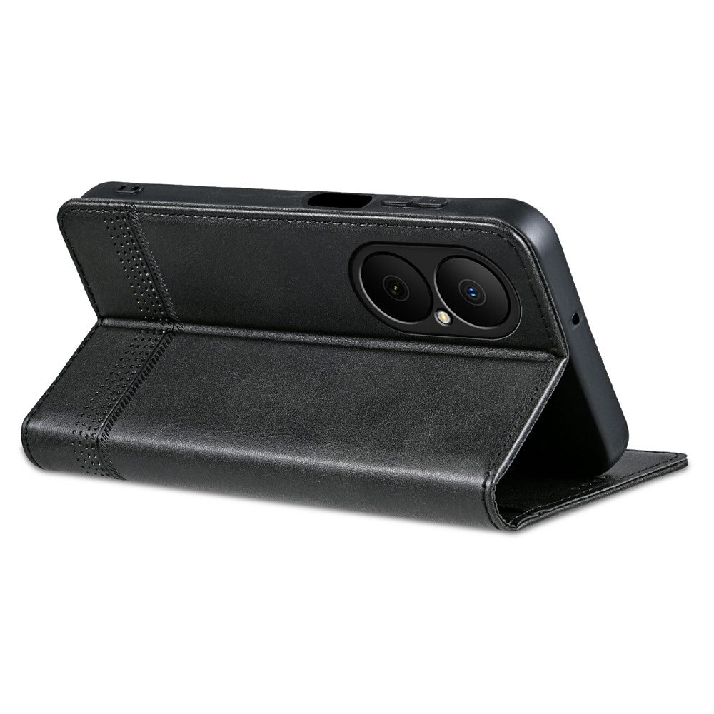 AZNS For Huawei Enjoy 80 Case Cowhide Texture PU Leather Wallet Phone Cover