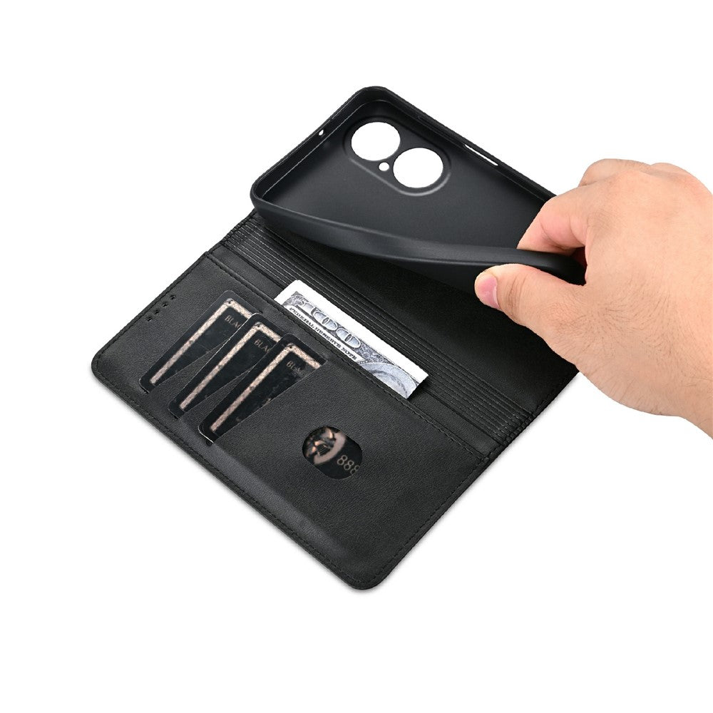 AZNS For Huawei Enjoy 80 Case Cowhide Texture PU Leather Wallet Phone Cover