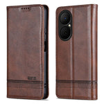 AZNS For Huawei Enjoy 80 Case Cowhide Texture PU Leather Wallet Phone Cover