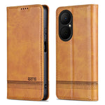 AZNS For Huawei Enjoy 80 Case Cowhide Texture PU Leather Wallet Phone Cover