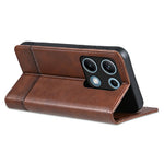 AZNS For Xiaomi Redmi Note 14S 4G Case Cowhide Texture PU Leather Wallet Phone Cover