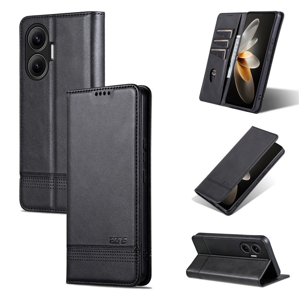 AZNS For Xiaomi Poco F7 5G  /  Redmi Turbo 4 Pro 5G Case Cowhide Texture PU Leather Wallet Phone Cover