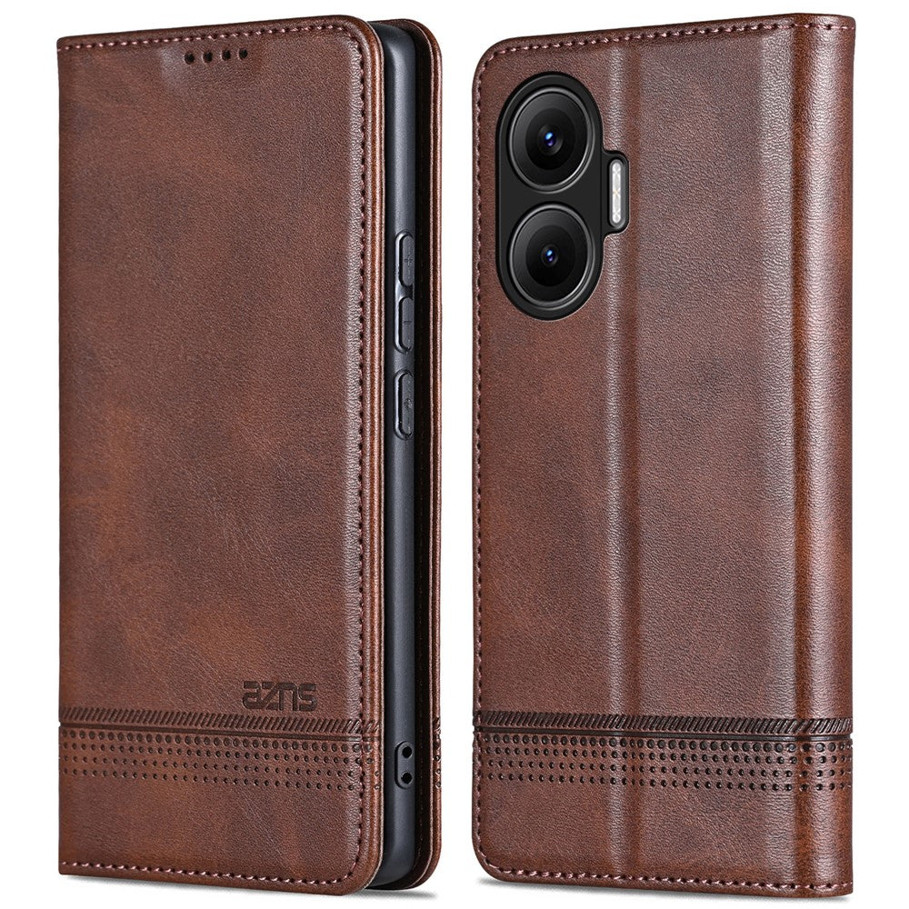 AZNS For Xiaomi Poco F7 5G  /  Redmi Turbo 4 Pro 5G Case Cowhide Texture PU Leather Wallet Phone Cover