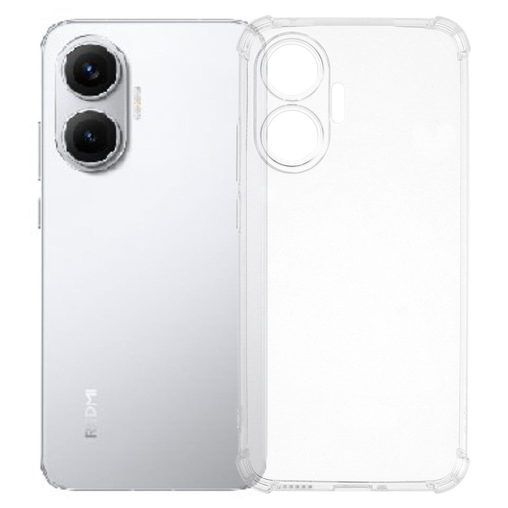 For Xiaomi Poco F7 5G  /  Redmi Turbo 4 Pro 5G Phone Case Reinforced Four Corner Anti-Drop Clear TPU Cover