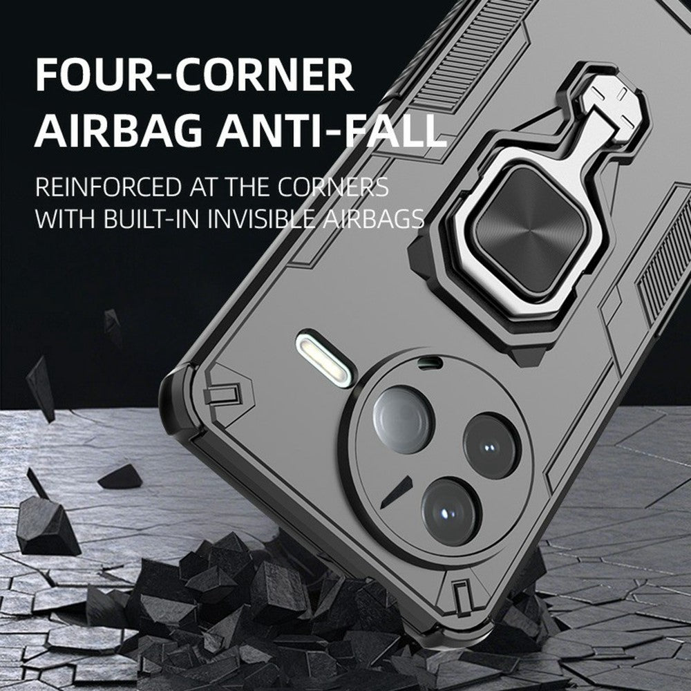 For Xiaomi Redmi K80 5G  /  Poco F7 Pro 5G Case Rotatable Ring Kickstand PC + TPU Shockproof Phone Cover