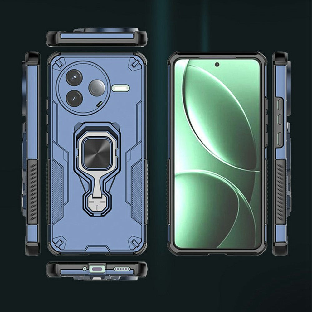 For Xiaomi Redmi K80 5G  /  Poco F7 Pro 5G Case Rotatable Ring Kickstand PC + TPU Shockproof Phone Cover