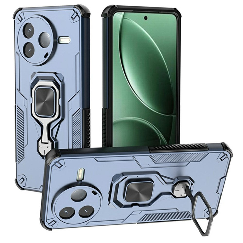 For Xiaomi Redmi K80 5G  /  Poco F7 Pro 5G Case Rotatable Ring Kickstand PC + TPU Shockproof Phone Cover