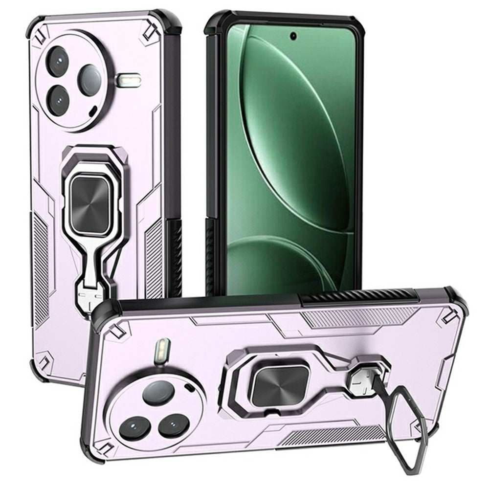 For Xiaomi Redmi K80 5G  /  Poco F7 Pro 5G Case Rotatable Ring Kickstand PC + TPU Shockproof Phone Cover