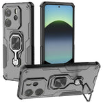 For Xiaomi Redmi Note 14 4G (164.84mm) Case Rotatable Ring Kickstand PC + TPU Shockproof Phone Cover