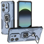For Xiaomi Redmi Note 14 4G (164.84mm) Case Rotatable Ring Kickstand PC + TPU Shockproof Phone Cover