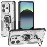 For Xiaomi Redmi Note 14 4G (164.84mm) Case Rotatable Ring Kickstand PC + TPU Shockproof Phone Cover