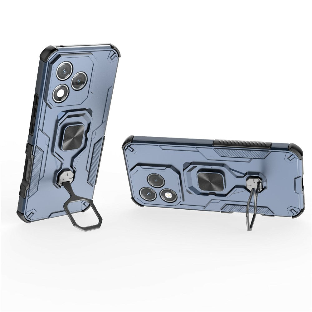 For Honor 400 Lite 5G Case Rotatable Ring Kickstand PC + TPU Shockproof Phone Cover