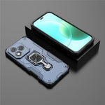 For Honor 400 Lite 5G Case Rotatable Ring Kickstand PC + TPU Shockproof Phone Cover