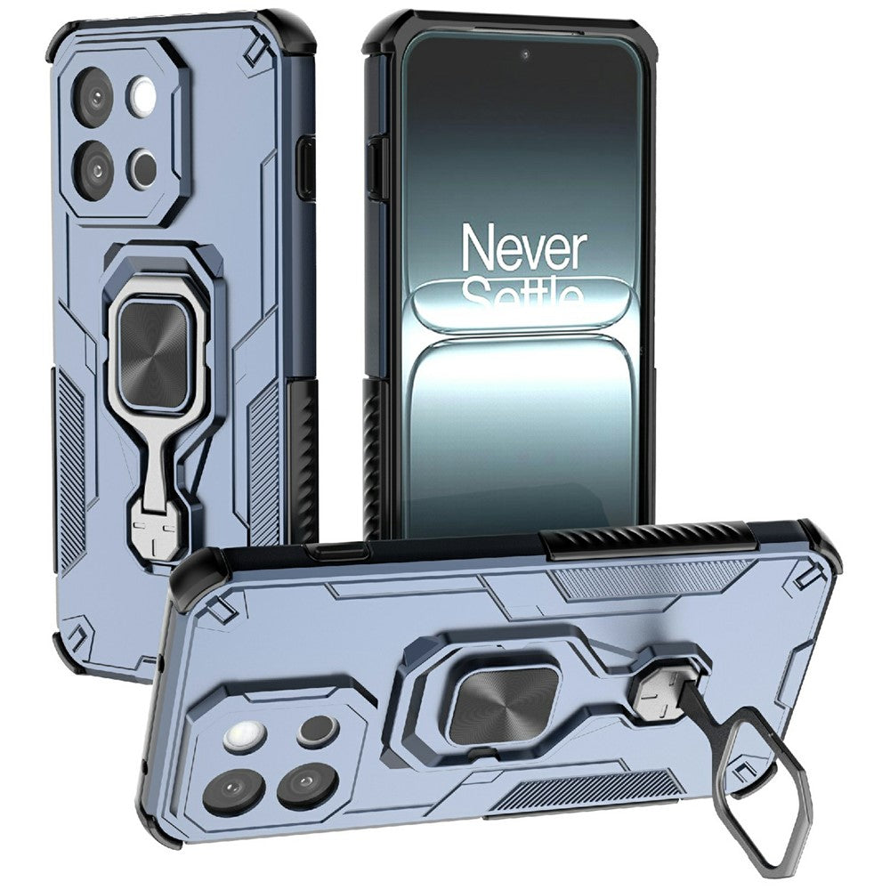 For OnePlus 13T 5G Case Rotatable Ring Kickstand PC + TPU Shockproof Phone Cover