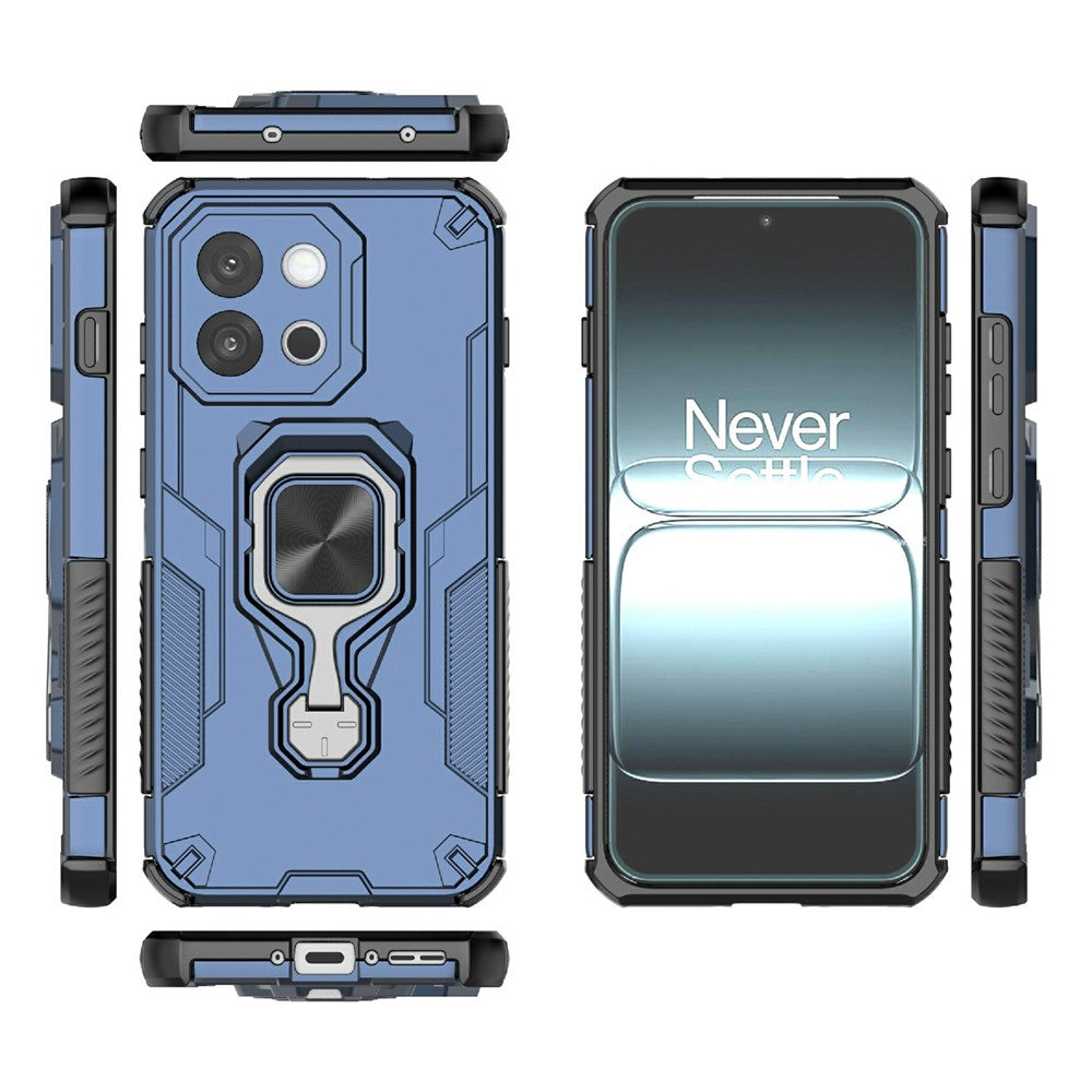 For OnePlus 13T 5G Case Rotatable Ring Kickstand PC + TPU Shockproof Phone Cover