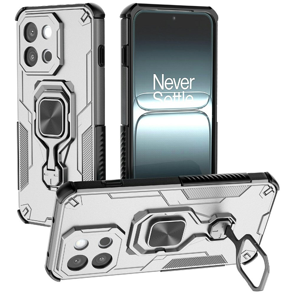 For OnePlus 13T 5G Case Rotatable Ring Kickstand PC + TPU Shockproof Phone Cover