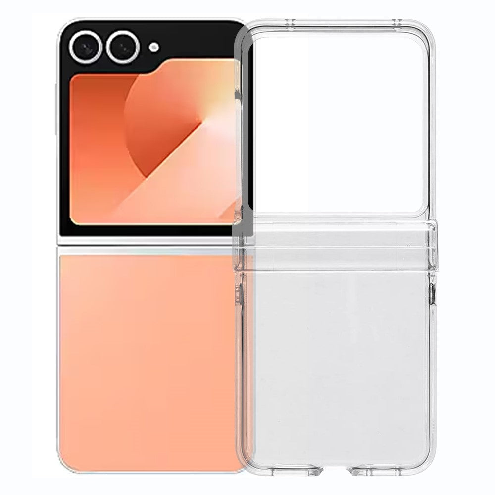 For Samsung Galaxy Z Flip7 5G Shockproof Case Crystal Clear PC Phone Shell 3-Piece Design Phone Cover