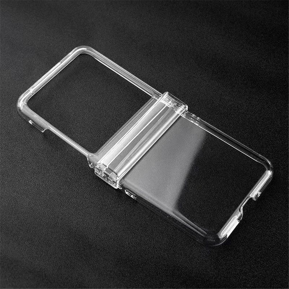 For Samsung Galaxy Z Flip7 5G Shockproof Case Crystal Clear PC Phone Shell 3-Piece Design Phone Cover