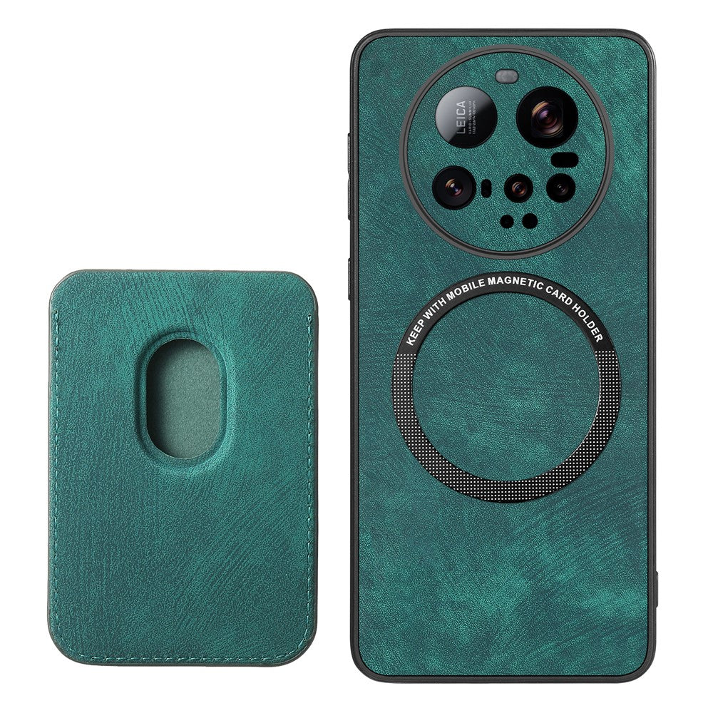 For Xiaomi 15 Ultra Magnetic Case Leather Back Cover with Detachable Card Holder