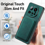 For Xiaomi 15 Ultra Magnetic Case Leather Back Cover with Detachable Card Holder