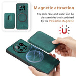 For Xiaomi 15 Ultra Magnetic Case Leather Back Cover with Detachable Card Holder