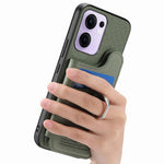 Oppo Reno13 F 5G (Reno 13 FS 5G) / 4G-skal med korthållare, stativ, läder + TPU + PC-mobilskal