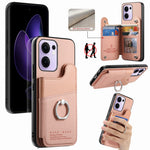 Oppo Reno13 F 5G (Reno 13 FS 5G) / 4G-skal med korthållare, stativ, läder + TPU + PC-mobilskal