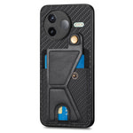 For Xiaomi Poco F7 Pro 5G / Xiaomi Redmi K80 5G Case with K-Shaped Kickstand Leather Phone Back Cover