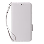 Til Samsung Galaxy F56 5G / M56 5G etui med håndledsrem Litchi-tekstur PU-læderpung telefoncover