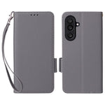 Til Samsung Galaxy F56 5G / M56 5G etui med håndledsrem Litchi-tekstur PU-læderpung telefoncover