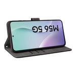 For Samsung Galaxy F56 5G / M56 5G Case Wallet RFID Blocking PU Leather Phone Cover Stand with Strap