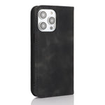 Stand Case for iPhone 13 Pro Max / 12 Pro Max Magnetic Closure Skin Touch Leather Flip Phone Cover with Wallet