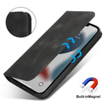 Stand Case for iPhone 13 Pro Max / 12 Pro Max Magnetic Closure Skin Touch Leather Flip Phone Cover with Wallet