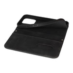 Stand Case for iPhone 13 Pro Max / 12 Pro Max Magnetic Closure Skin Touch Leather Flip Phone Cover with Wallet