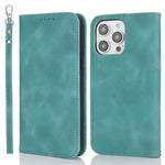 Stand Case for iPhone 13 Pro Max / 12 Pro Max Magnetic Closure Skin Touch Leather Flip Phone Cover with Wallet