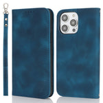 Stand Case for iPhone 13 Pro Max / 12 Pro Max Magnetic Closure Skin Touch Leather Flip Phone Cover with Wallet