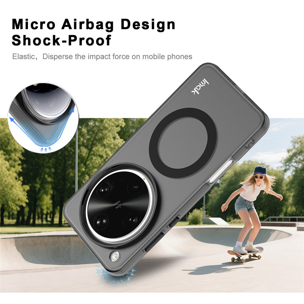 IMAK For Oppo Find X8 Ultra 5G Magnetic Case Candy Color Anti Drop TPU + PET Back Cover