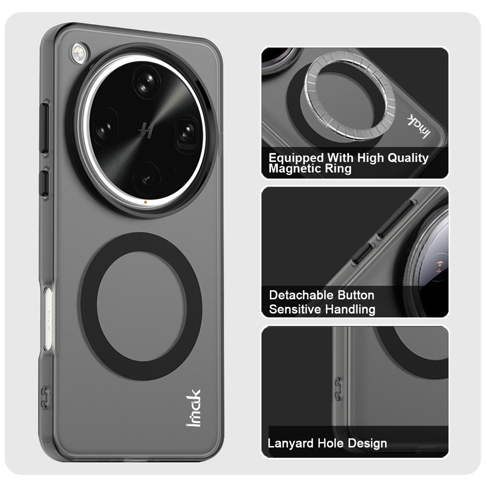 IMAK For Oppo Find X8 Ultra 5G Magnetic Case Candy Color Anti Drop TPU + PET Back Cover