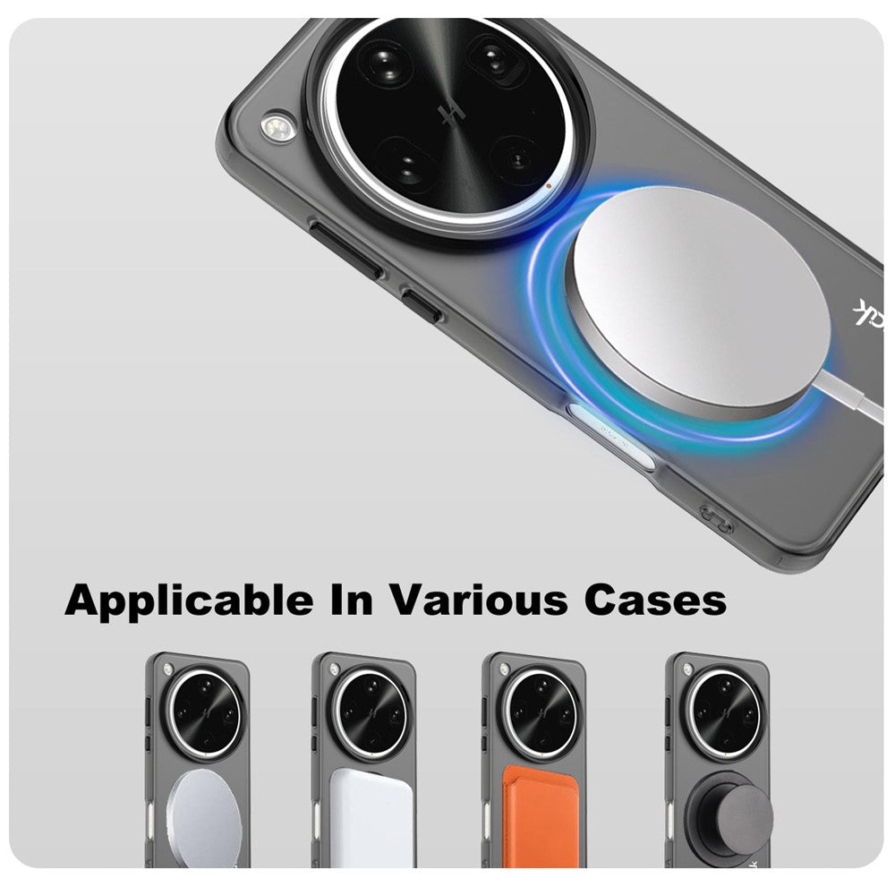 IMAK For Oppo Find X8 Ultra 5G Magnetic Case Candy Color Anti Drop TPU + PET Back Cover