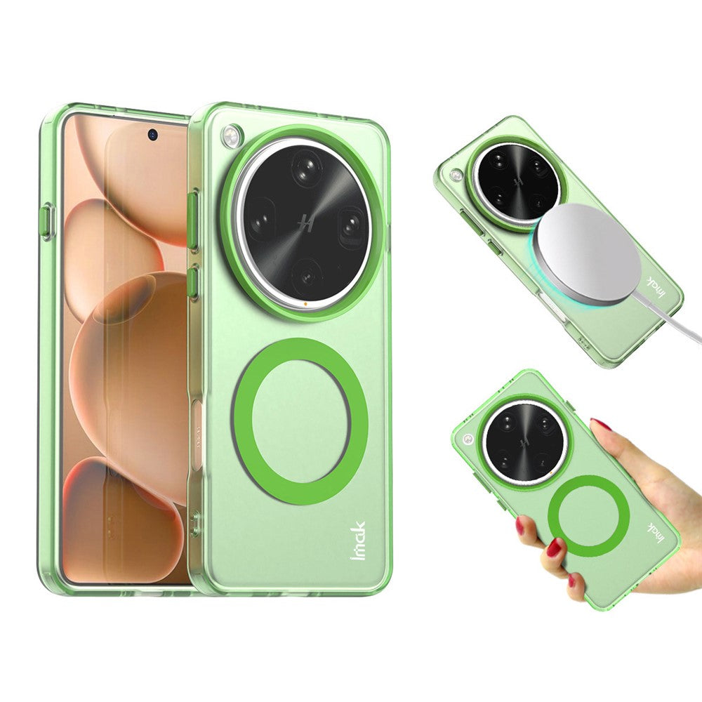 IMAK For Oppo Find X8 Ultra 5G Magnetic Case Candy Color Anti Drop TPU + PET Back Cover