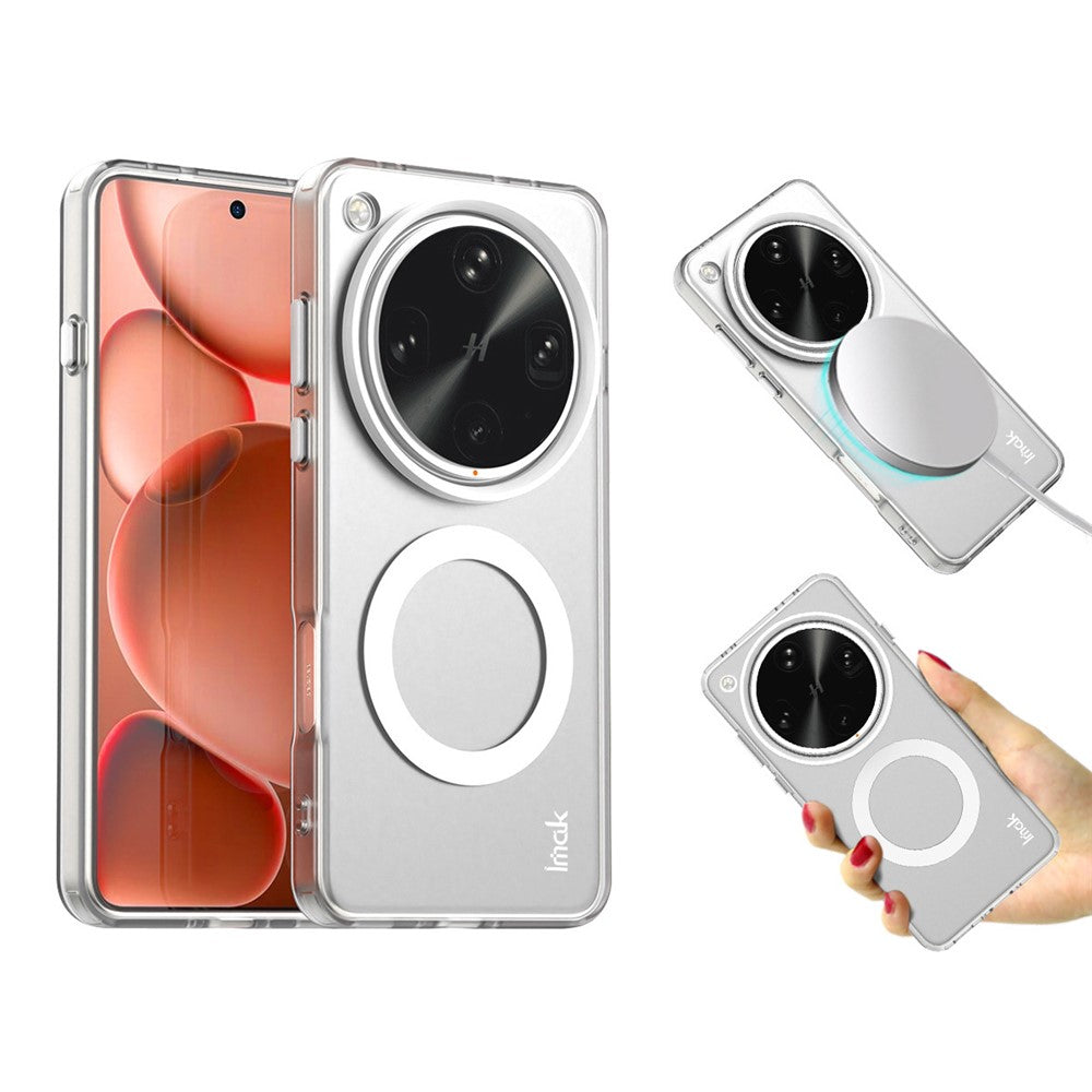 IMAK For Oppo Find X8 Ultra 5G Magnetic Case Candy Color Anti Drop TPU + PET Back Cover